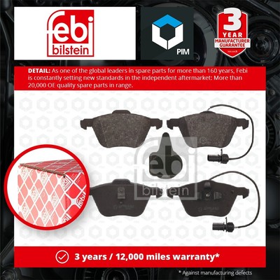 Brake Pads Set fits SEAT ALHAMBRA 7V 1.9D Front 00 to 10 7M3698151A Febi Quality