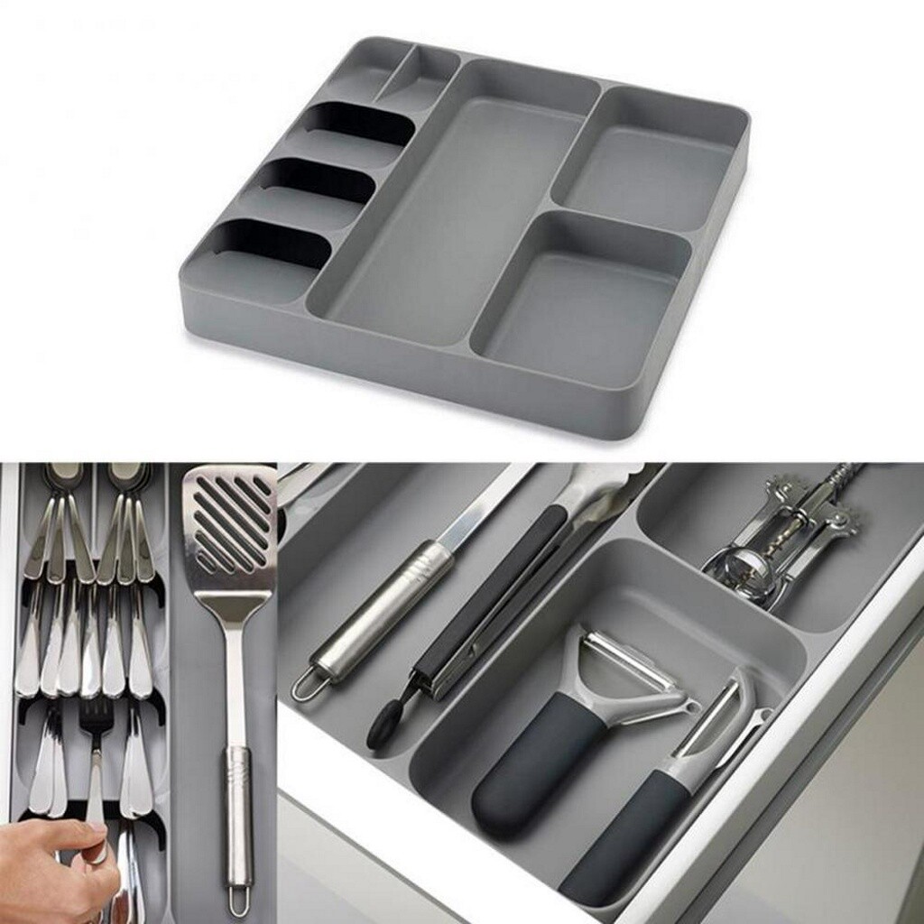Tray Insert Cutlery Spoon Utensil Divider Organizer Fork Knife Box