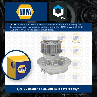 Water Pump fits VAUXHALL CALIBRA 2.0 90 to 97 Coolant NAPA 1334041 24409355 New