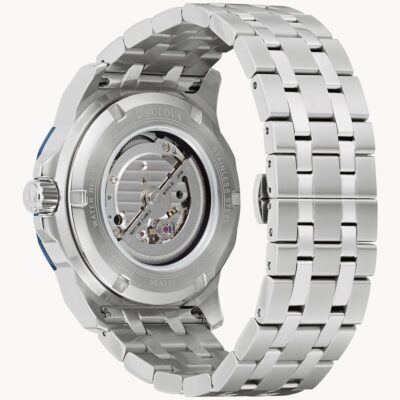 Pre-owned Bulova Silver Mens Analogue Watch Marine Star 98a302