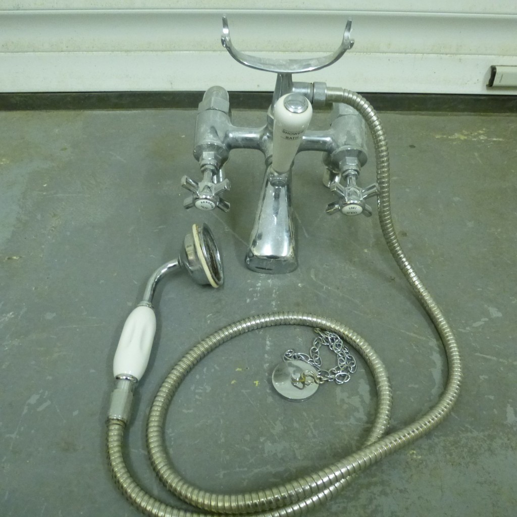 Bensham 1885 Traditional style Deck Mounted Cross Head Bath Shower