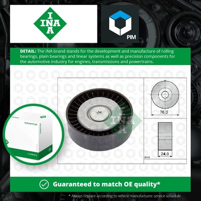 Aux Belt Idler Pulley fits VOLVO S80 MK2 3.2 06 to 14 Guide Deflection INA New