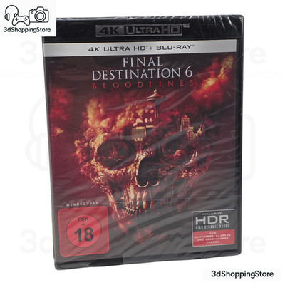 Final Destination 6 Bloodlines 4K UHD + Blu-ray HDR Dolby Vision FSK18 Uncut DE