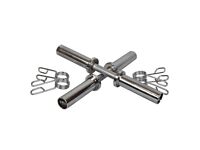 Function Series Olympic Dumbbell Handle Pair with Spring Collars - Weights Gym Bar