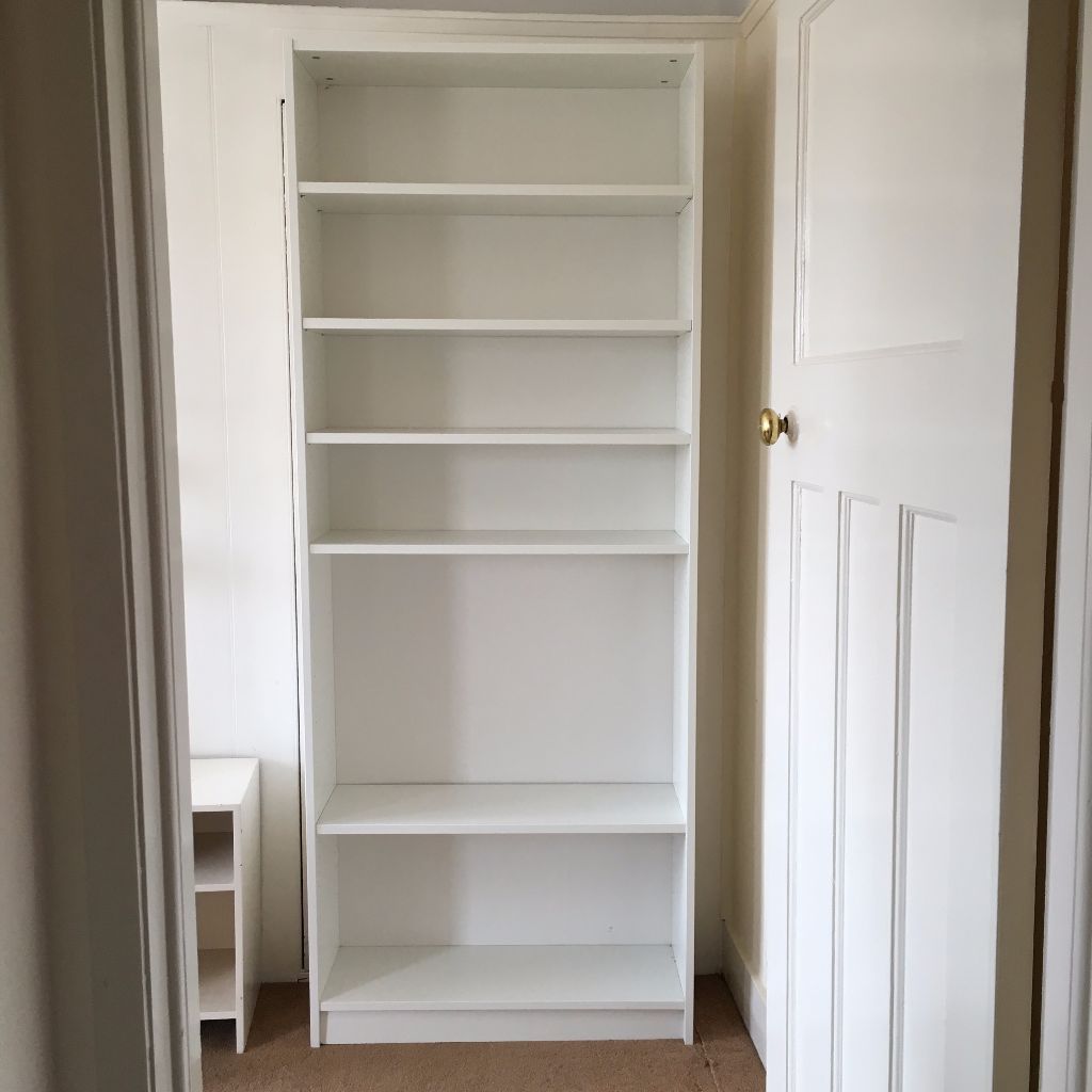 Ikea White Billy Bookcase, Bedside Table and Chair in New Malden