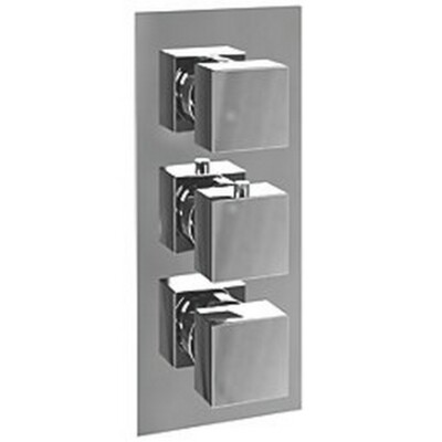 ETAL Veda Concealed 2 Outlets Thermostatic Chrome Shower Valve With Diverter
