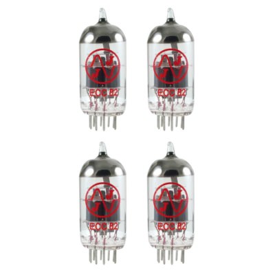 Brand New Gain Matched Quad (4) JJ Tesla Electronics 12AU7 / ECC82 Vacuum Tubes