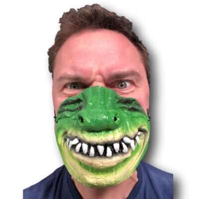 Halbes Gesicht Comedy Funny People Maske Stag Henne Latex Party Maskerade