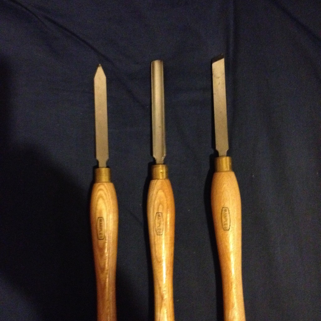 Marples Woodturning Chisels Set of three in Telford, Shropshire