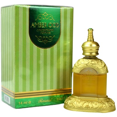 Rasasi Amber Ood Concentrated Perfume Oil 14ml Unisex Alcohol Free Perfume