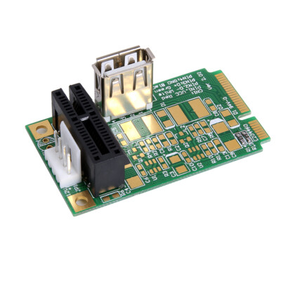 Mini PCIe To PCI express 1x slot adapter riser card PCI-e test tool Power Supply