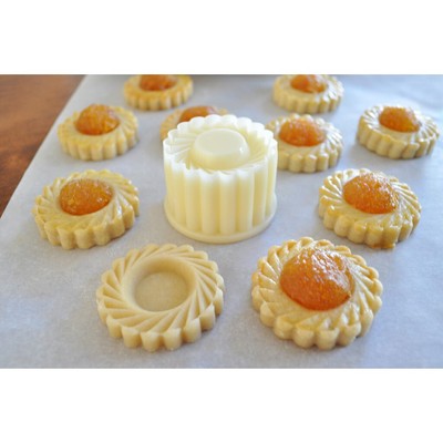 2 Pcs Pineapple Jam Tart Cutter  Mould Cookies Tools Mold