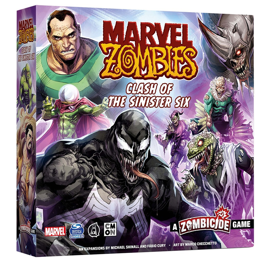 Настольная игра CLASH OF THE SINISTER SIX ZOMBICIDE MARVEL ZOMBIES CMON