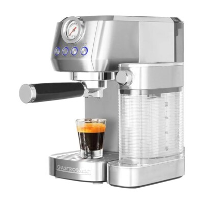 Gastroback 42722 Espresso Siebträger Espressomaschine Milchaufschäumer 20 Bar