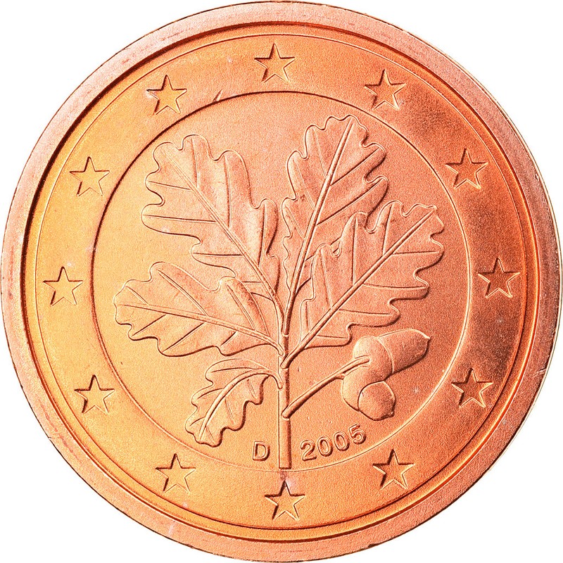 [#820004] RÃ©Publique FÃ©DÃ©Rale Allemande, 2 Euro Cent, 2005, Munich, Fdc, Copper 