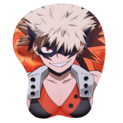 My Hero Academia -Bakugou Katsuki Anime 3D Oppai Mouse Pad Wrist Rest