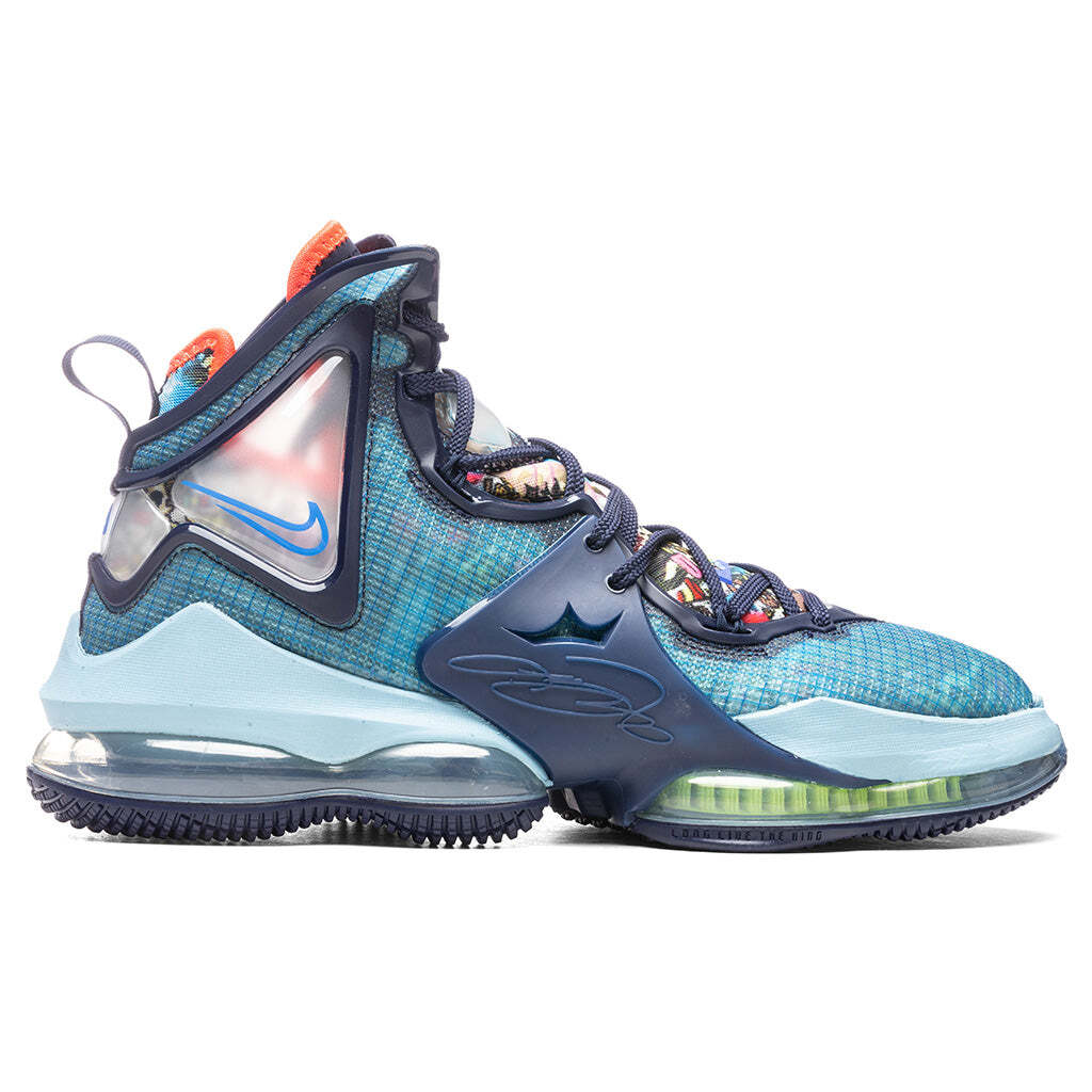 

Nike LeBron James XIX 19 Fast Food Blackened Blue Dutch Black CZ0203-400 sz 12.5, Синий, Nike LeBron 19