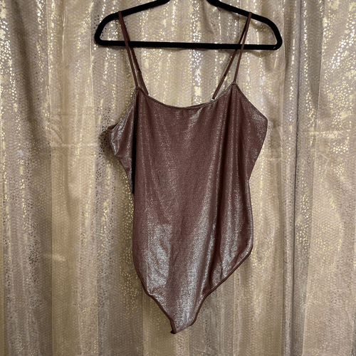 TW-Bodysuit CHOCOLATE Mサイズ（新品、未使用） NWOT Skims Seamless Zip Front Mid Thigh Bodysuit in Desert