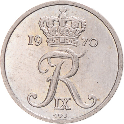 [#1350783] Coin, Denmark, 10 Öre, 1970