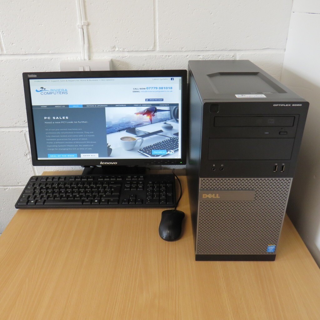 Dell Core i5 PC Complete Windows 10 Computer Warranty Desktop Computer