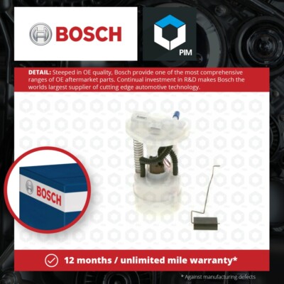 Fuel Pump fits NISSAN MICRA K12 1.4 In tank 03 to 10 Bosch 17040AX000 17040AX01A