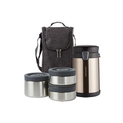 Lock&Lock All in One Stainless Steel Thermal Lunch Box With Insulation Bag 