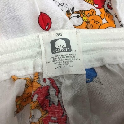 VINTAGE 80S NOS JOCKEY GARFIELD CHRISTMAS TAPERED BOXERS 36 JIM DAVIS HOLIDAY