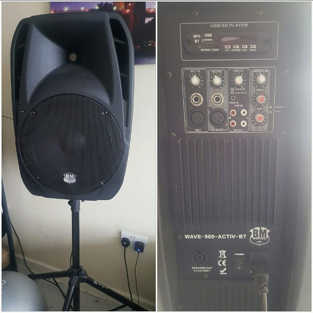 Pair bm sonic 900w pa speakers in Edmonton, London Gumtree