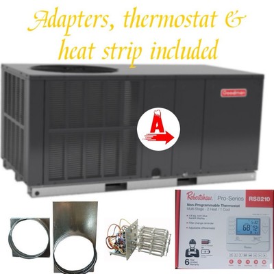 2.5 Ton 13.4 SEER2 Goodman A/C Package Unit-GPCH33041
