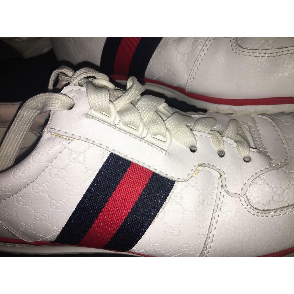 mens white gucci trainers