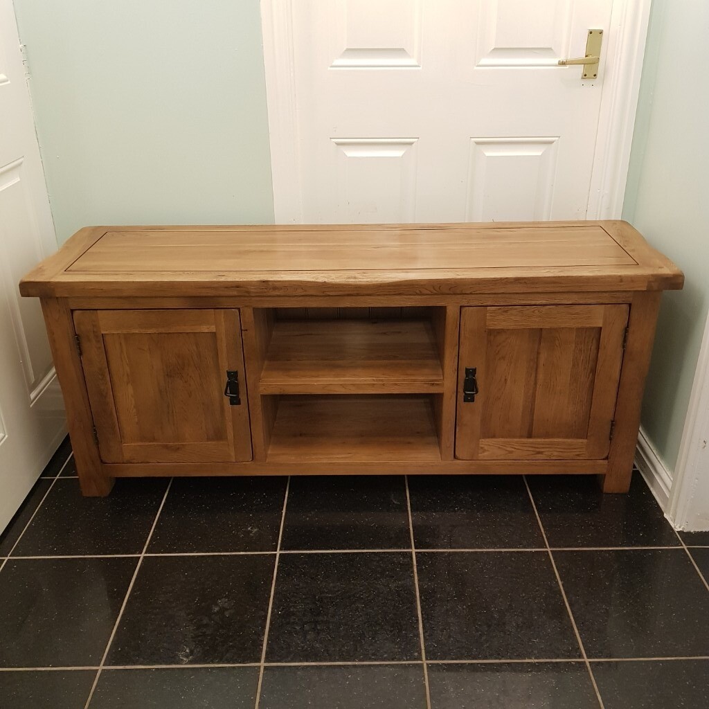 Solid Oak TV Stand Unit in Willington, County Durham Gumtree