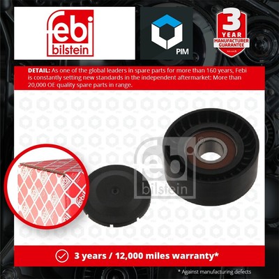 Aux Belt Idler Pulley fits VW PHAETON 3D 3.0D 04 to 16 Guide Deflection Febi New