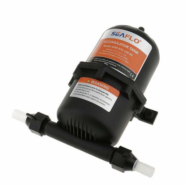 SEAFLO Pre Pressurized Accumulator Tank RV Diaphragm Water Pump 125 psi