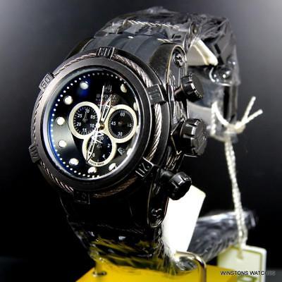 Pre-owned Invicta Jt Reserve Bolt Zeus Swiss Made Chrono 52mm Black Distressed Watch