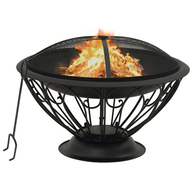 Fire Pit with Poker 75 cm XXL Steel | Other Sports & Fitness | Gumtree