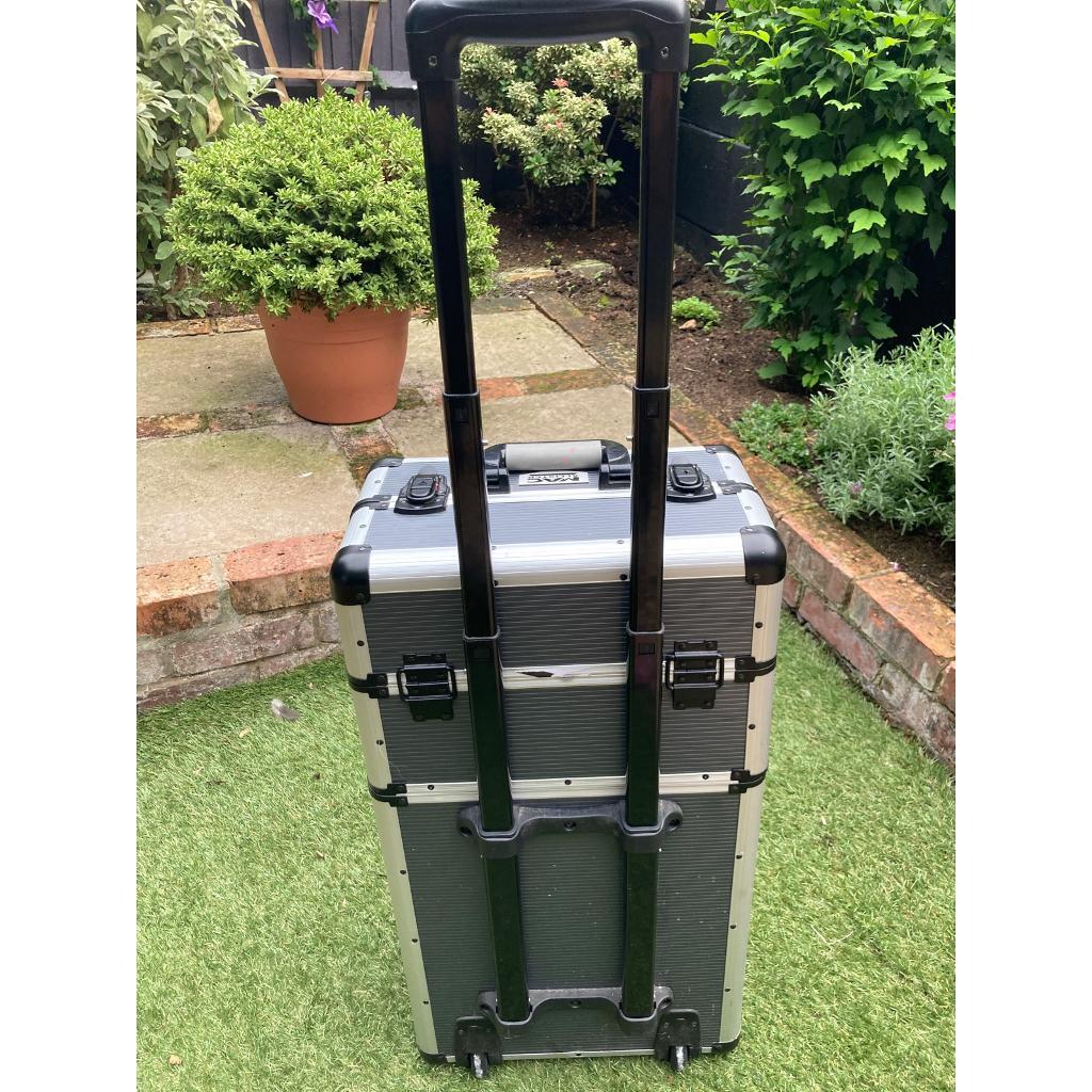 Macallister Large 3 Tier Tool Box Trolley/Craft Box on Wheels in