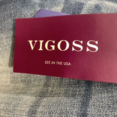 Vigoss Womens Chelsea Cropped Straight Leg Jeans Blue Stretch Slim Fit 30 New