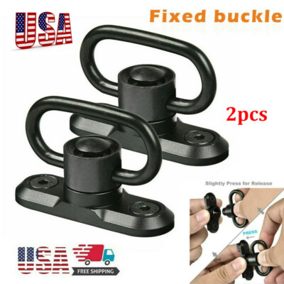 2 Pack M-LOK MLOK Quick Release Sling Mount Push Button QD Sling Swivel Adaptor