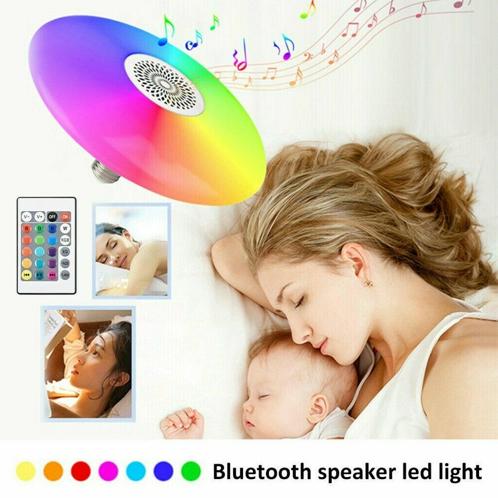 Altoparlante bluetooth musica LED Lampadina RGB Lampada Regolabile Casa linq
