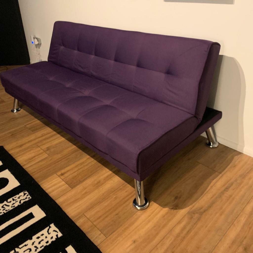 Purple Sofa Bed Recliner | in Hackney, London | Gumtree