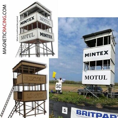Slot Car Buildings - Goodwood Tv Tower/marshal Post Kit, Magnetic Racing 1:32