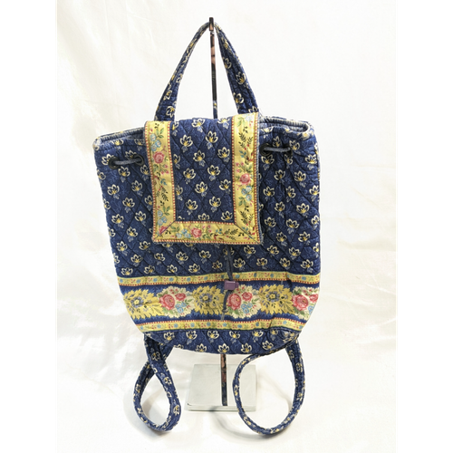 Vera Bradley Maison Blue Pattern Backpack GUC