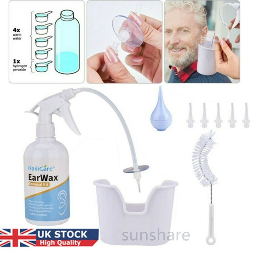 Medical Grade Safe Earwax Cleaner Remover Syringe Kit