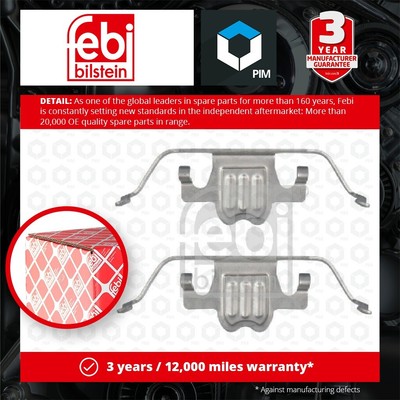 Brake Pad Fitting Kit fits BMW X5 E70 4.8 Rear 06 to 10 Febi Quality Guaranteed