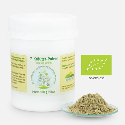 Bio-7-Kräuter-Pulver nach Bertrand Heidelberger, Bitterkräuter, dreikraut