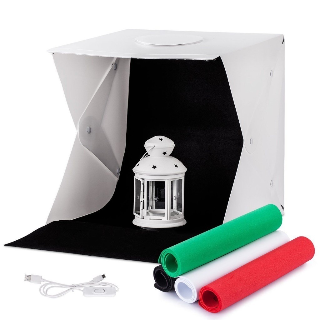 Photo Studio Tent, 16 inches Mini Portable Photography LED Light Box