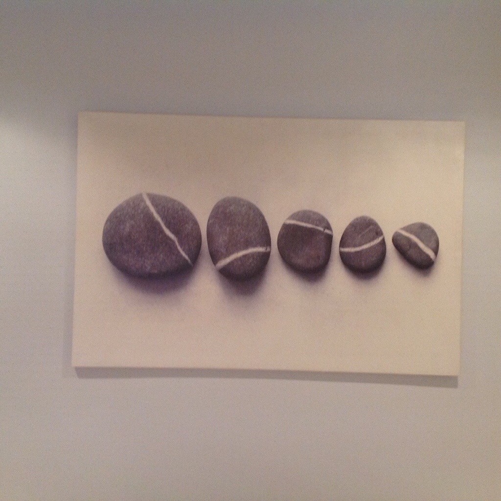 IKEA Canvas print of beautiful beach Stones in Kings Park, Glasgow