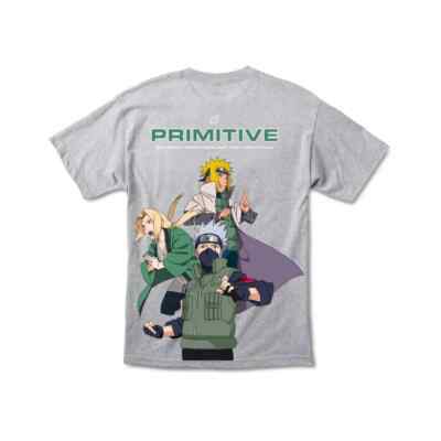 Футболка с короткими рукавами Primitive x Naruto Hokage (Athletic Heather)