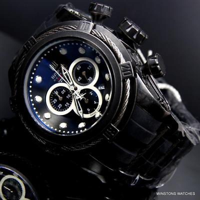 Pre-owned Invicta Jt Reserve Bolt Zeus Swiss Made Chrono 52mm Black Distressed Watch
