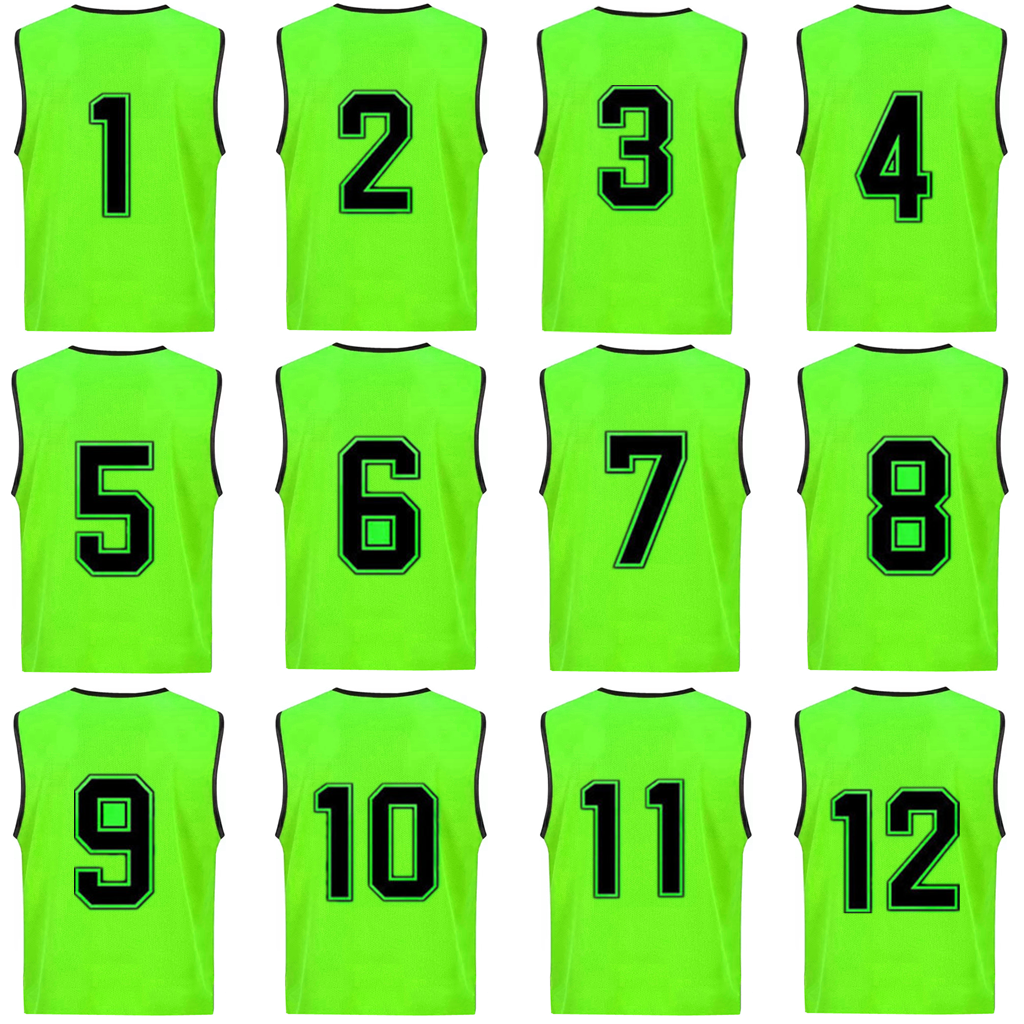 Child Adult Soccer Football Jersey Sports team Training Nylon numbered Vests